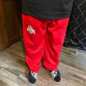 Nike “Ohio State “ men sweats size large in red